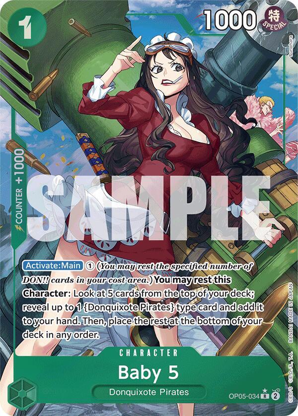 Baby 5 (Alternate Art) OP05-034 Premium Booster -The Best- One Piece Foil NM