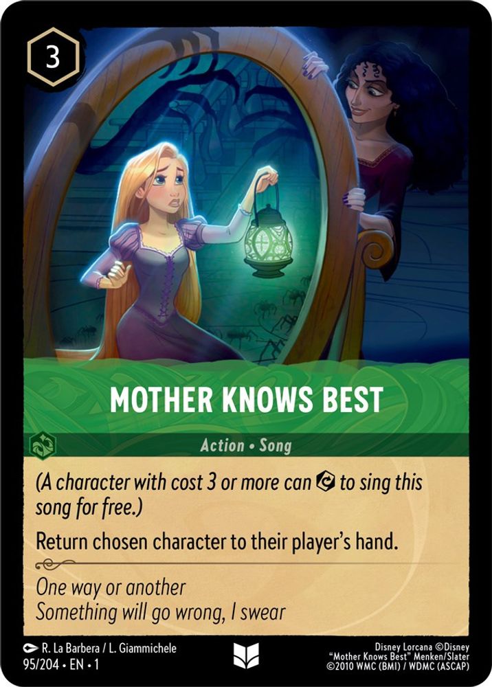 Mother Knows Best 95/204 Uncommon The First Chapter Lorcana Near Mint