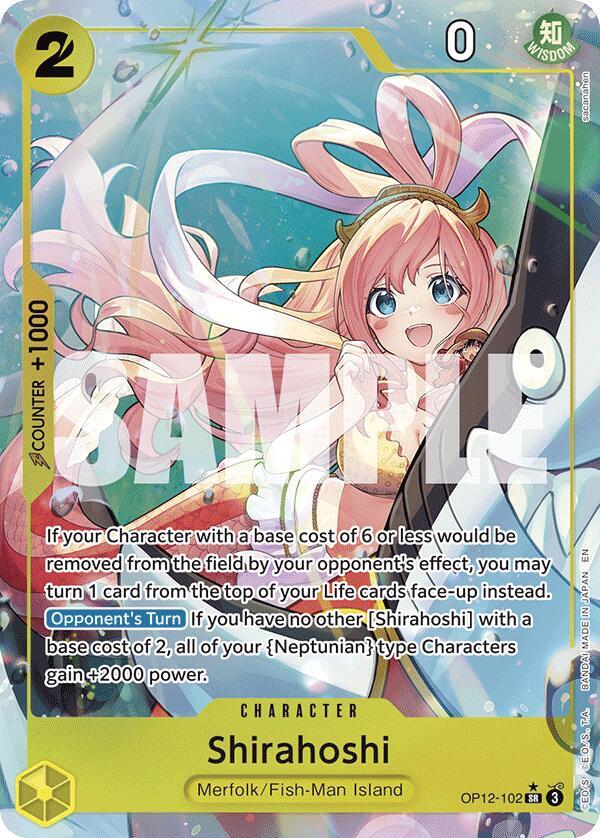 Shirahoshi (Alternate Art) OP12-102 Legacy of the Master One Piece Foil NM