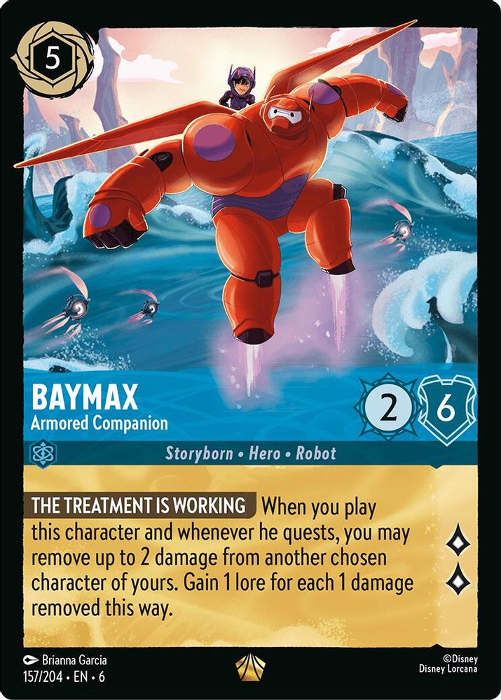 Baymax - Armored Companion 157/204 Legendary Azurite Sea Lorcana Near Mint