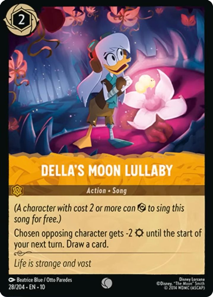 Della's Moon Lullaby 28/204 Common Whispers in the Well Lorcana Near Mint