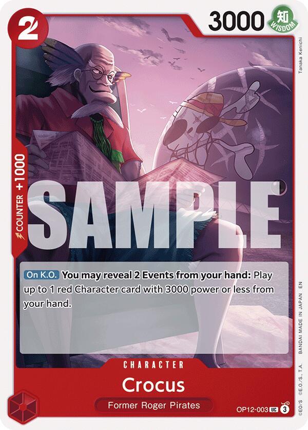 Crocus OP12-003 Uncommon Legacy of the Master One Piece Near Mint