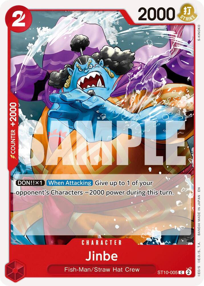 Jinbe (Reprint) ST10-005 Common Premium Booster -The Best- Vol. 2 One Piece NM