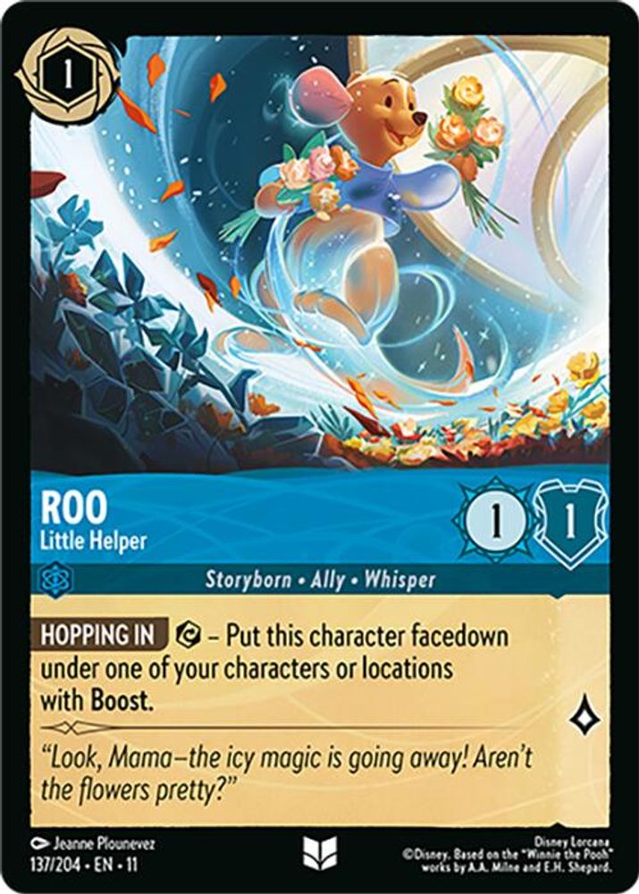 Roo - Little Helper 137/204 Uncommon Winterspell Lorcana Near Mint