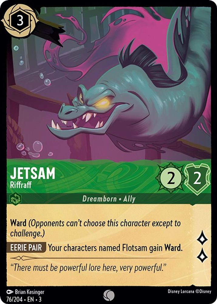 Jetsam - Riffraff 76/204 Common Into the Inklands Lorcana Near Mint