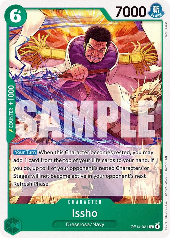 Issho OP14-021 Common The Azure Sea's Seven One Piece Near Mint