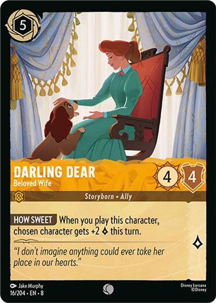 Darling Dear - Beloved Wife 16/204 Common Reign of Jafar Lorcana Near Mint