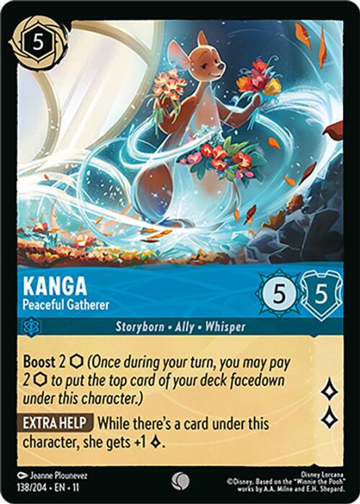 Kanga - Peaceful Gatherer 138/204 Common Winterspell Lorcana Near Mint