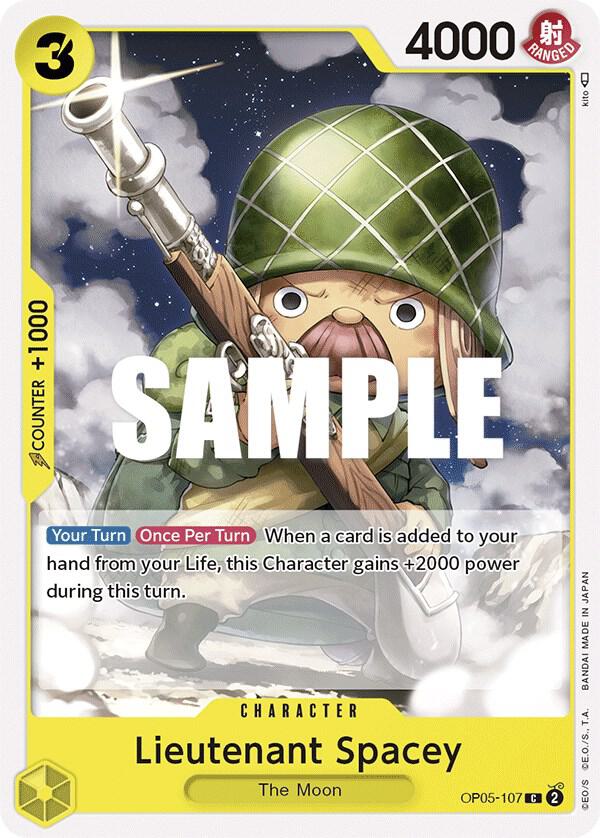 Lieutenant Spacey OP05-107 Common Awakening of the New Era One Piece Near Mint