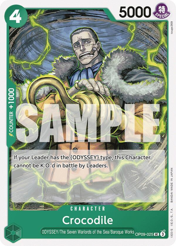 Crocodile (025) OP09-025 Uncommon Emperors in the New World One Piece Near Mint
