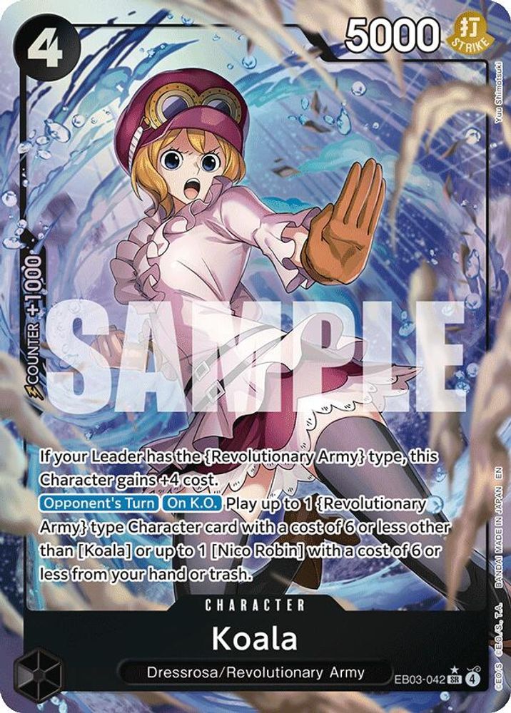Koala (Alternate Art) EB03-042 Extra Booster: One Piece Heroines Edition One Piece Foil NM