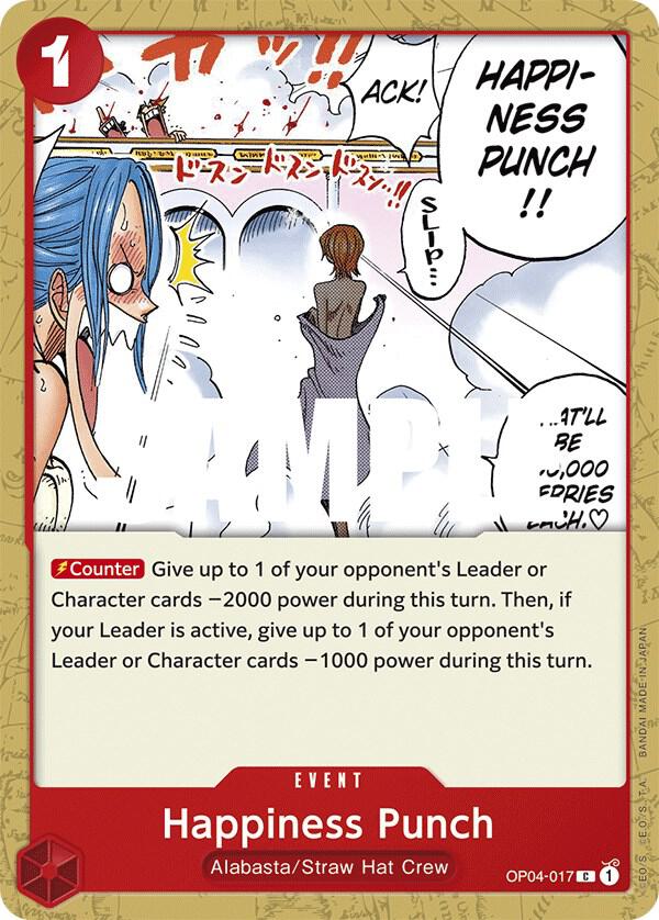 Happiness Punch OP04-017 Common Kingdoms of Intrigue One Piece Near Mint