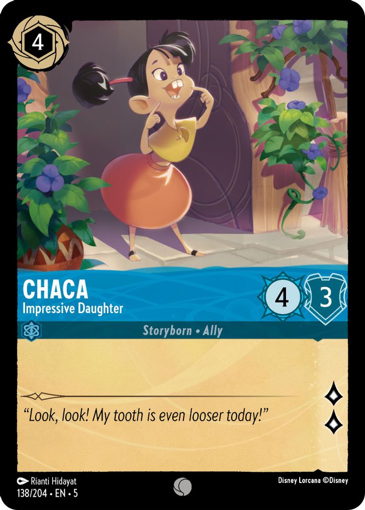 Chaca - Impressive Daughter 138/204 Common Shimmering Skies Lorcana Near Mint