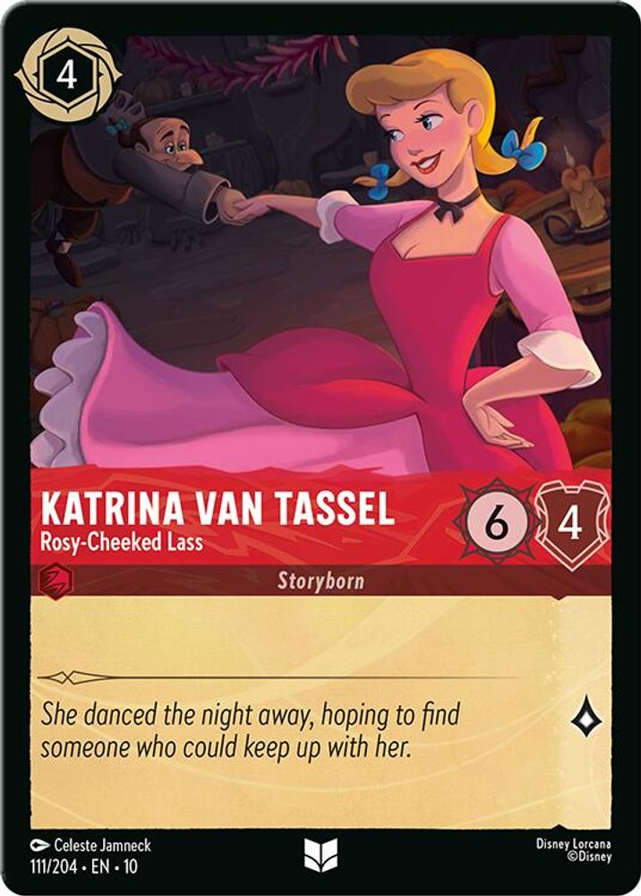 Katrina Van Tassel - Rosy-Cheeked Lass 111/204 Whispers in the Well Lorcana NM
