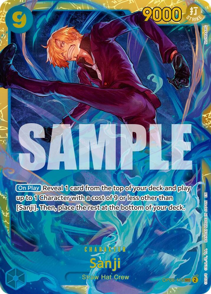 Sanji (Reprint) OP06-119 Premium Booster -The Best- Vol. 2 One Piece Foil NM