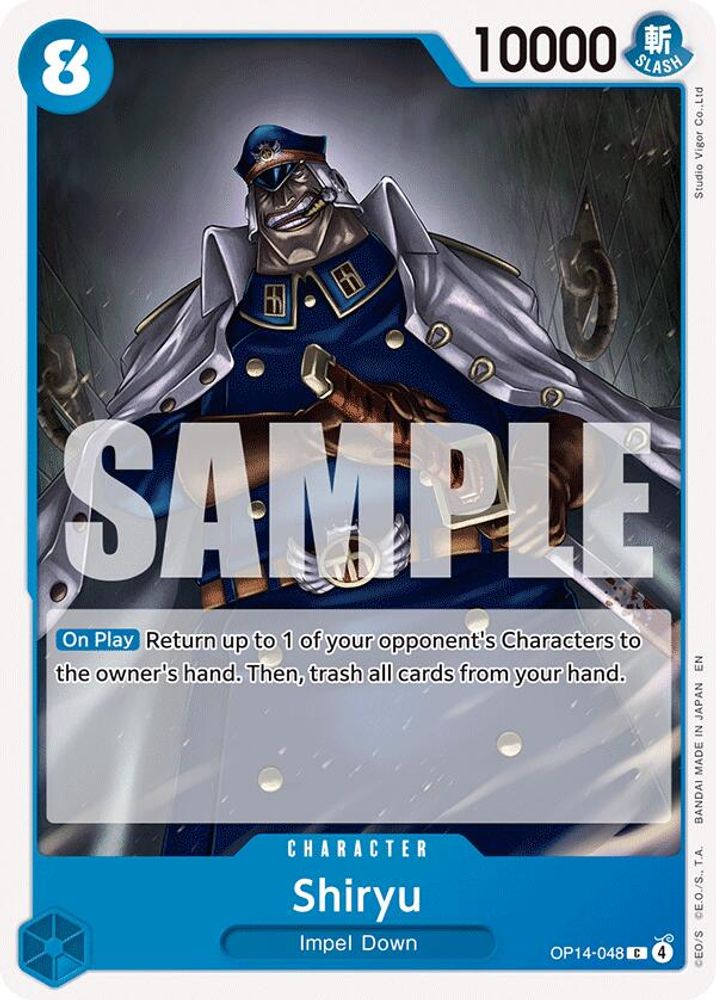 Shiryu OP14-048 Common The Azure Sea's Seven One Piece Near Mint