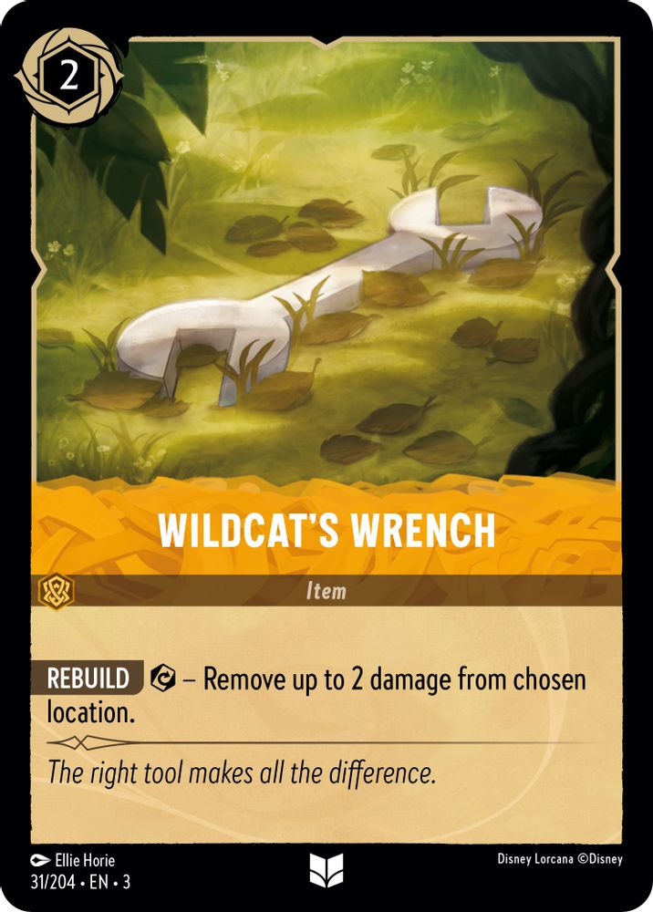 Wildcat's Wrench 31/204 Uncommon Into the Inklands Lorcana Near Mint