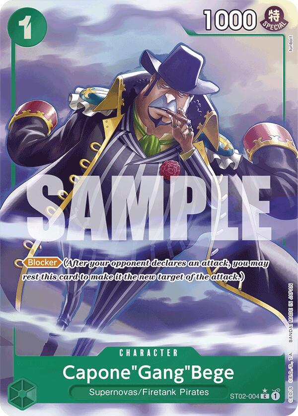 Capone"Gang"Bege (Alternate Art) ST02-004 Premium Booster -The Best- One Piece Foil NM