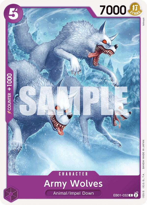 Army Wolves EB01-032 Common Extra Booster: Memorial Collection One Piece NM