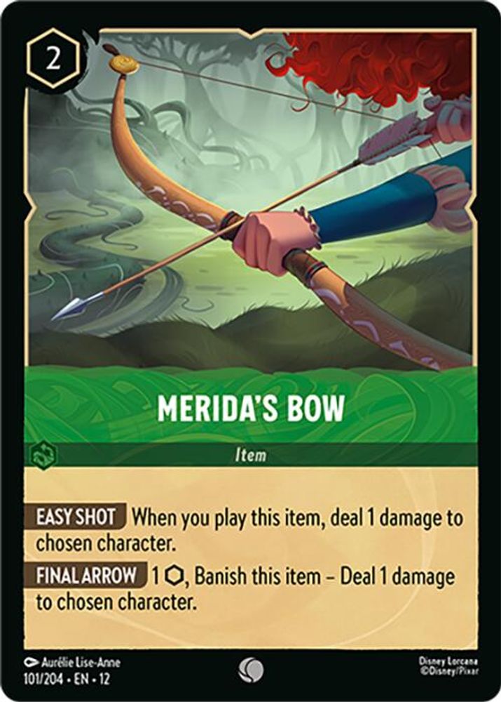 Merida's Bow 101/204 Common Wilds Unknown Lorcana Near Mint