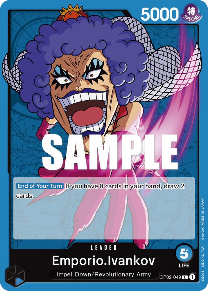 Emporio.Ivankov (049) OP02-049 Leader Paramount War One Piece Near Mint