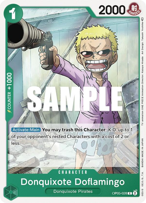Donquixote Doflamingo (028) OP05-028 Awakening of the New Era One Piece NM