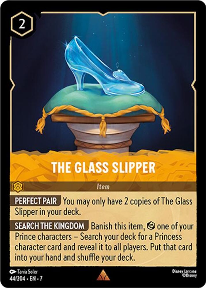 The Glass Slipper 44/204 Rare Archazia's Island Lorcana Near Mint