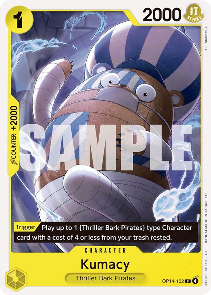Kumacy OP14-102 Common The Azure Sea's Seven One Piece Near Mint