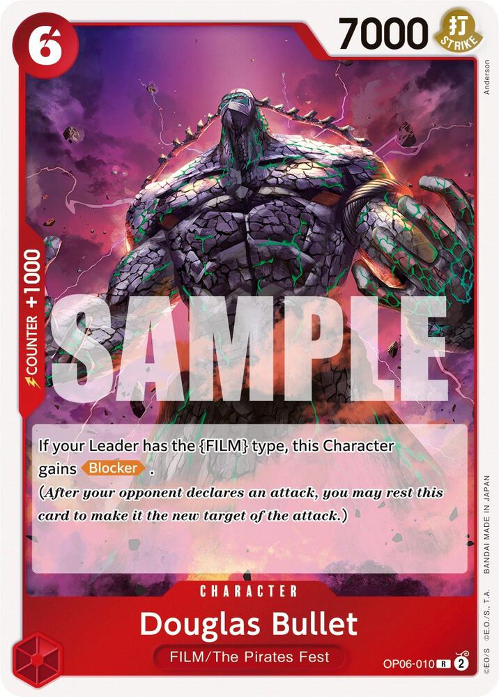 Douglas Bullet OP06-010 Rare Wings of the Captain One Piece Foil Near Mint