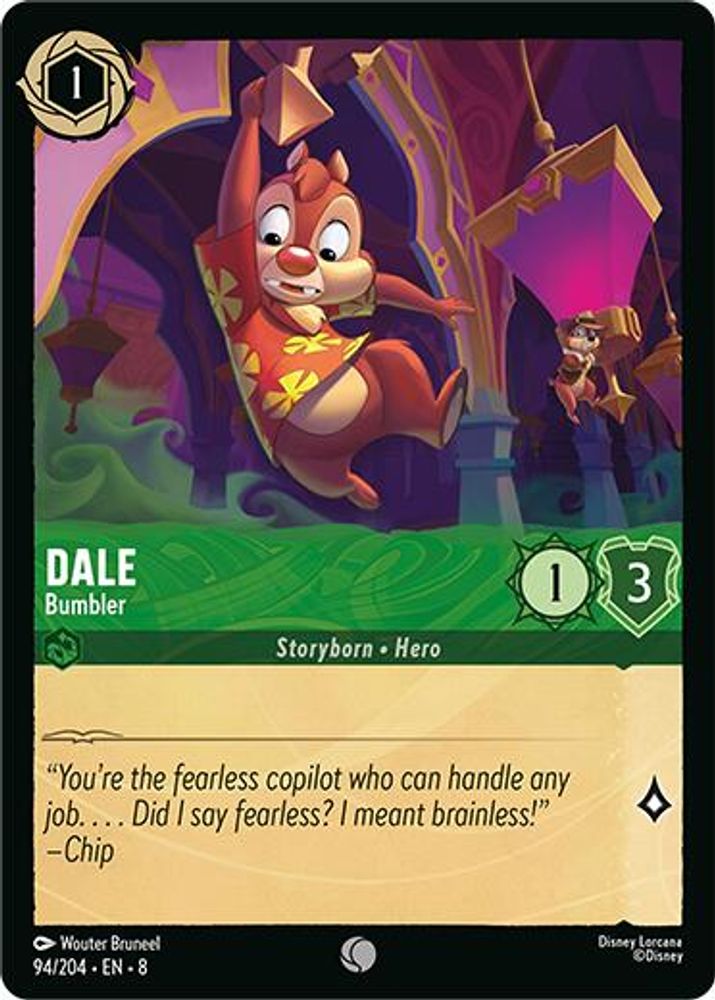 Dale - Bumbler 94/204 Common Reign of Jafar Lorcana Near Mint