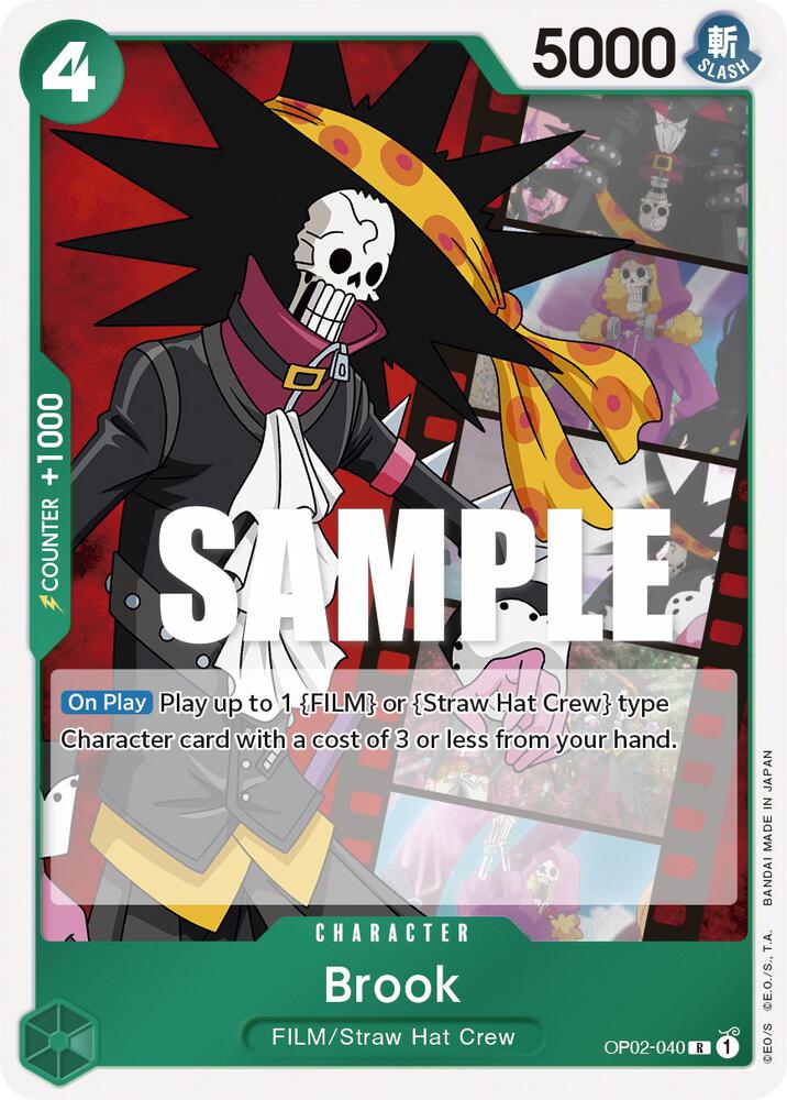 Brook OP02-040 Rare Paramount War One Piece Near Mint