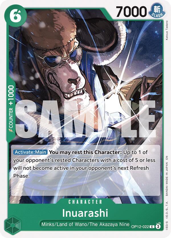 Inuarashi OP12-022 Common Legacy of the Master One Piece Near Mint