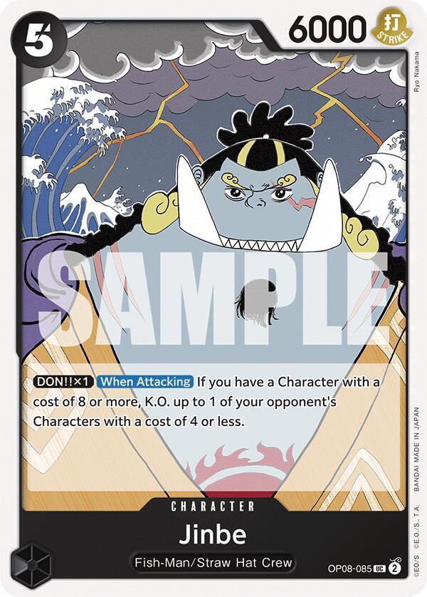 Jinbe OP08-085 Uncommon Two Legends One Piece Near Mint