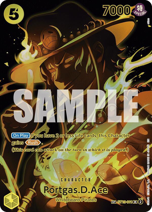 Portgas.D.Ace (SP) ST13-011 Super Rare Legacy of the Master One Piece Foil NM