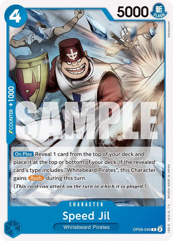 Speed Jil OP08-049 Common Two Legends One Piece Near Mint