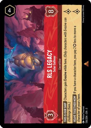 RLS Legacy - Solar Galleon 136/204 Rare Into the Inklands Lorcana Near Mint