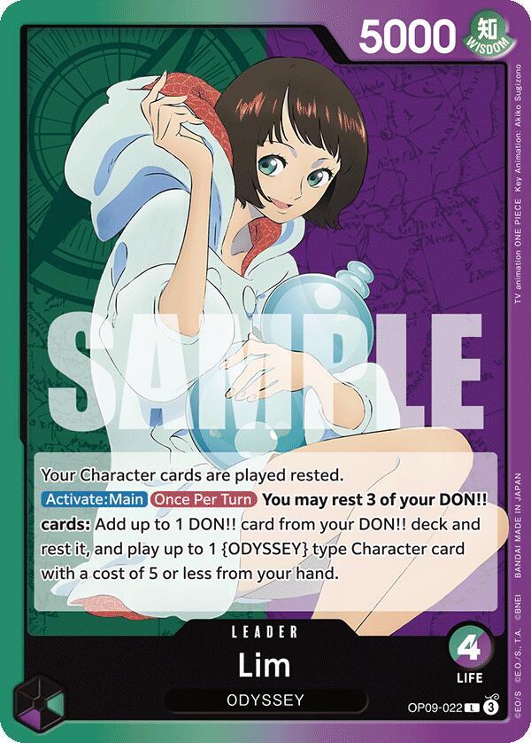 Lim (022) OP09-022 Leader Emperors in the New World One Piece Near Mint