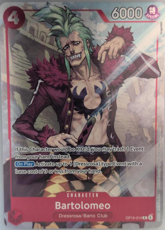 Bartolomeo (Dash Pack) OP15-014 Adventure on Kami's Island One Piece Foil NM