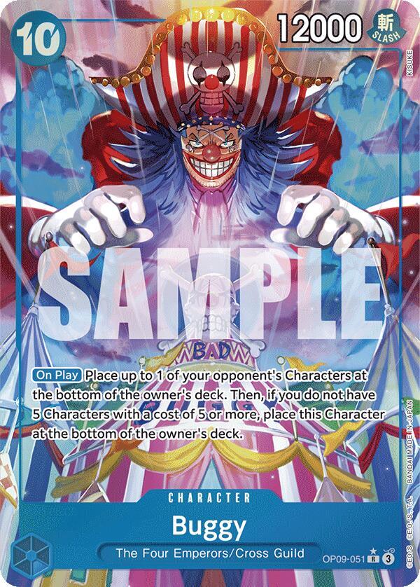 Buggy (051) (Alternate Art) OP09-051 Emperors in the New World One Piece Foil NM
