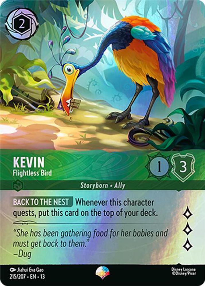 Kevin - Flightless Bird (Epic) 215/204 Epic Attack of the Vine! Lorcana Holo NM