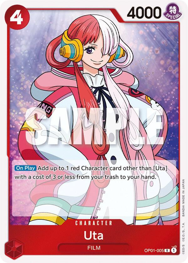 Uta OP01-005 Rare Romance Dawn One Piece Near Mint
