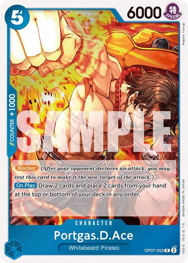 Portgas.D.Ace (053) OP07-053 Rare 500 Years in the Future One Piece Foil NM