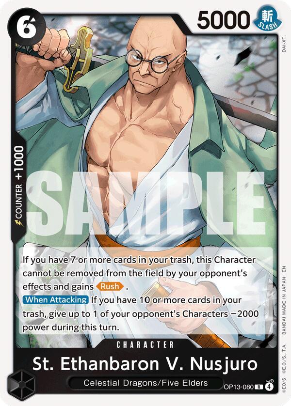 St. Ethanbaron V. Nusjuro OP13-080 Rare Carrying On His Will One Piece Foil NM