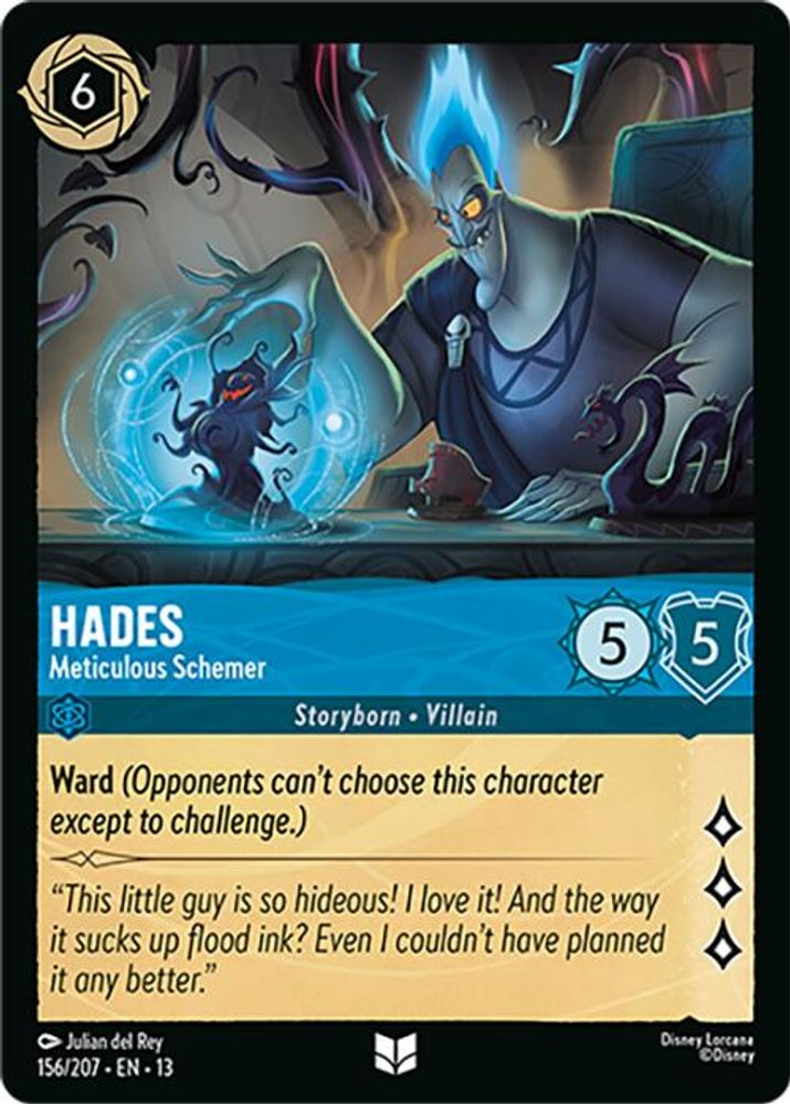 Hades - Meticulous Schemer 156/204 Uncommon Attack of the Vine! Lorcana NM