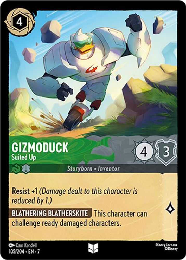 Gizmoduck - Suited Up 105/204 Uncommon Archazia's Island Lorcana Near Mint