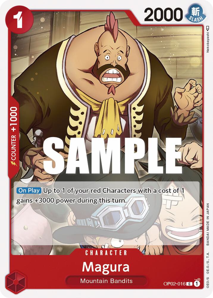Magura OP02-016 Common Paramount War One Piece Near Mint