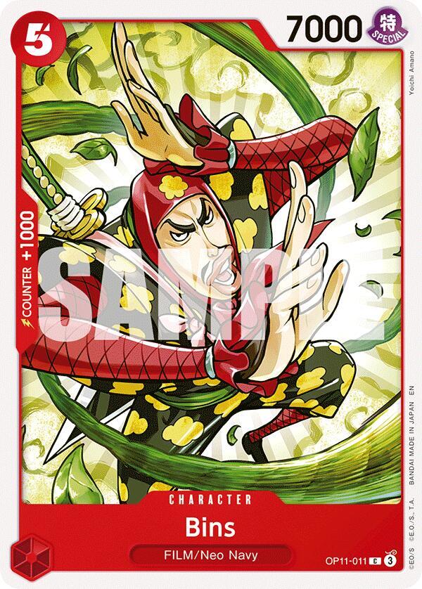 Bins OP11-011 Common A Fist of Divine Speed One Piece Near Mint