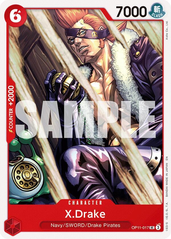 X.Drake OP11-017 Uncommon A Fist of Divine Speed One Piece Near Mint