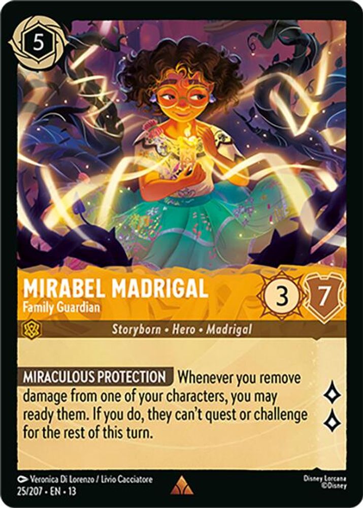 Mirabel Madrigal - Family Guardian 25/204 Rare Attack of the Vine! Lorcana NM