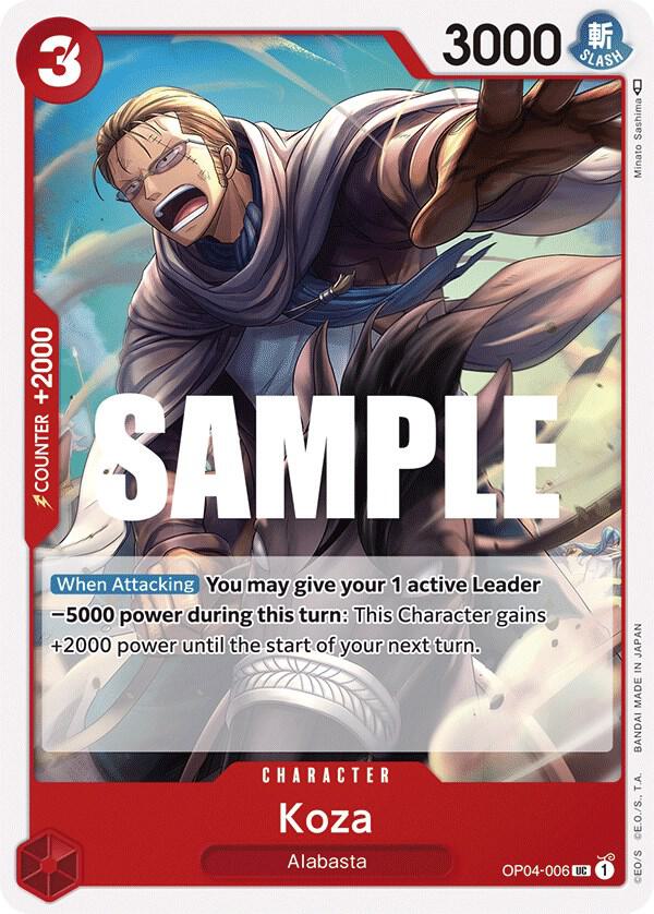 Koza OP04-006 Uncommon Kingdoms of Intrigue One Piece Near Mint